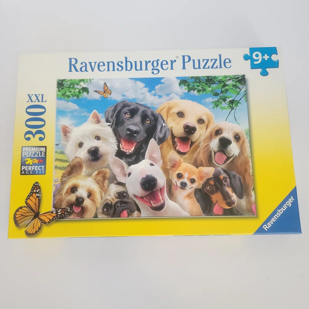 NEW Ravensburger Delighted Dogs 300 Piece XXL Jigsaw Puzzle Kids Toys